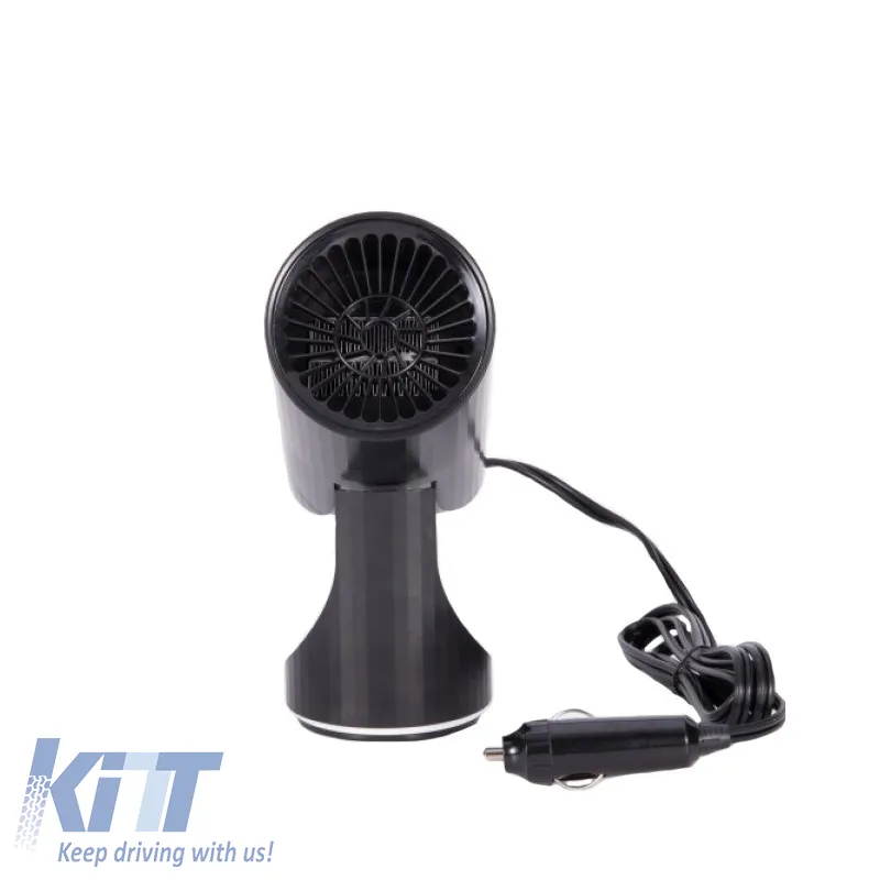 Car Heater / Defroster Plug In Lighter Tube 12 Volt 150 Watt Black Color