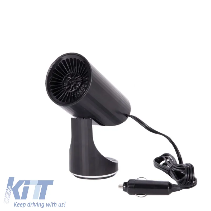 Car Heater / Defroster Plug In Lighter Tube 12 Volt 150 Watt Black Color