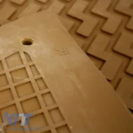 Car Mats 3D from Rubber suitable for Audi Q7 4L 06-15 7 Seats ''Star Diamond'' 5 Pcs Beige-image-6307587