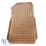 Car Mats 3D from Rubber suitable for BMW 1 E81, E87 04-11 ''Star Diamond'' 4 Pcs Beige-image-6307644