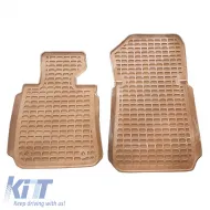 Car Mats 3D from Rubber suitable for BMW 1 E81, E87 04-11 ''Star Diamond'' 4 Pcs Beige-image-6307645