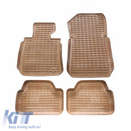Car Mats 3D from Rubber suitable for BMW 1 E81, E87 04-11 ''Star Diamond'' 4 Pcs Beige