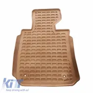 Car Mats 3D from Rubber suitable for BMW 1 E81, E87 04-11 ''Star Diamond'' 4 Pcs Beige-image-6308648