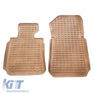 Car Mats 3D from Rubber suitable for BMW 1 E81, E87 04-11 ''Star Diamond'' 4 Pcs Beige-image-6308650