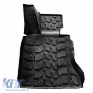 Car Mats 3D from Rubber suitable for BMW 7 F01 09-15 ''Star Diamond'' 5 Pcs Black-image-6307919