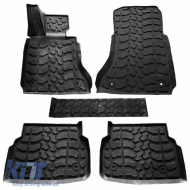 Car Mats 3D from Rubber suitable for BMW 7 F01 09-15 ''Star Diamond'' 5 Pcs Black