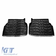Car Mats 3D from Rubber suitable for BMW 7 F01 09-15 ''Star Diamond'' 5 Pcs Black-image-6308968