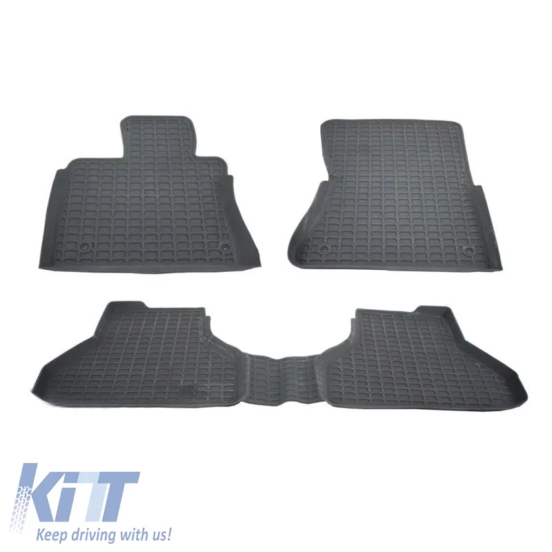 Car Mats 3D from Rubber suitable for BMW X5 E70 07-13, F15 13-18 / X6 E71 07-13, F16 15-19 ''Star Diamond'' 3 Pcs Grey