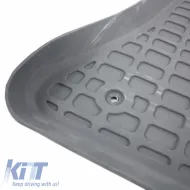 Car Mats 3D from Rubber suitable for BMW X5 E70 07-13, F15 13-18 / X6 E71 07-13, F16 15-19 ''Star Diamond'' 3 Pcs Grey-image-6307596