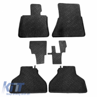 Car Mats 3D from Rubber suitable for BMW X5 E70 07-13 & 7 Seats, F15 13-18 / X6 E71 07-13, F16 15-19 ''Star Diamond'' 6 Pcs Black
