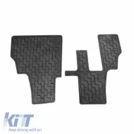 Car Mats 3D from Rubber suitable for BMW X5 E70 07-13 & 7 Seats, F15 13-18 / X6 E71 07-13, F16 15-19 ''Star Diamond'' 6 Pcs Black-image-6308805