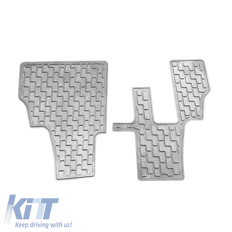 Car Mats 3D from Rubber suitable for BMW X5 E70 07-13 & 7 Seats F15 13-18 / X6 E71 07-13, F16 15-19 "Star Diamond" 6 Pcs Grey