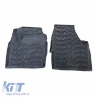 Car Mats 3D from Rubber suitable for Land Rover Freelander 2 2007-2014 ''Star Diamond'' 3 Pcs Black-image-6308731
