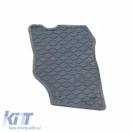 Car Mats 3D from Rubber suitable for Porsche Cayenne 1 (9PA) (02-11) / VW Touareg 1 (7L) (02-10) ''Star Diamond'' 3 Pcs Grey-image-6308709