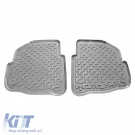 Car Mats 3D from Rubber suitable for Skoda Fabia 2002- / 2007-2014 ''Star Diamond'' 4 Pcs Grey-image-6307902