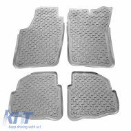 Car Mats 3D from Rubber suitable for Skoda Fabia 2002- / 2007-2014 ''Star Diamond'' 4 Pcs Grey