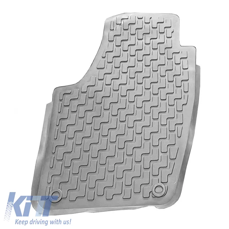 Car Mats 3D from Rubber suitable for Skoda Fabia 2002- / 2007-2014 ''Star Diamond'' 4 Pcs Grey