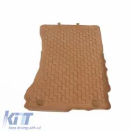 Car Mats 3D from Rubber suitable for Mercedes-Benz S-Class 05-13 W221 Long ''Star Diamond'' 4 Pcs Beige-image-6308637