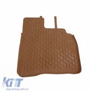 Car Mats 3D from Rubber suitable for Mercedes-Benz S-Class 05-13 W221 Long ''Star Diamond'' 4 Pcs Beige-image-6308638
