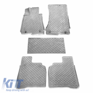 Car Mats 3D from Rubber suitable for Mercedes-Benz S-Class 05-13 W221 Long ''Star Diamond'' 5 Pcs Grey