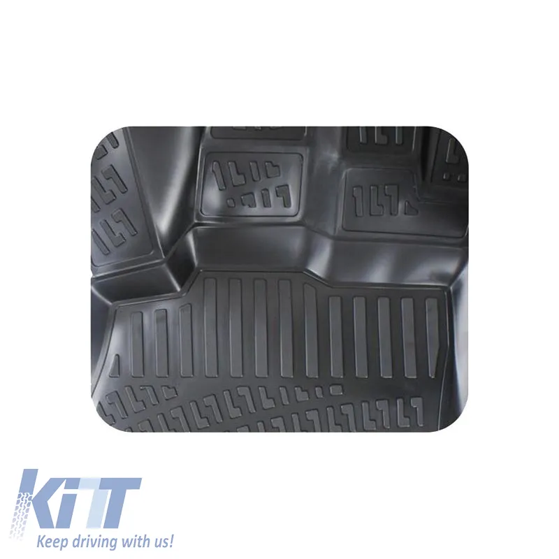 Car Mats 3D from Rubber TPE suitable for Audi A4 B8 Sedan 2008-2015 / A4 B9 Sedan 2016- / A5 2007-2015 Rizline 4 Pcs Black