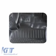 Car Mats 3D from Rubber TPE suitable for Audi A4 B8 Sedan 2008-2015 / A4 B9 Sedan 2016- / A5 2007-2015 Rizline 4 Pcs Black-image-6291713