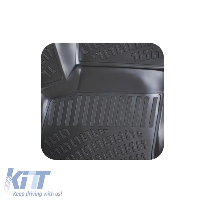 Car Mats 3D from Rubber TPE suitable for Audi A4 1996-2000 Rizline 4 Pcs Black