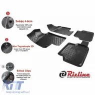 Car Mats 3D From Rubber TPE Suitable for BMW X5 E70 2006-2012 Rizline 4 Pcs Black-image-6291734