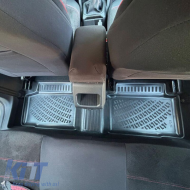 Car Mats 3D from Rubber TPE suitable for Dacia Duster 2WD 2024 - Eco G & E-Tech Full Hybrid Rizline 4 Pcs Black
