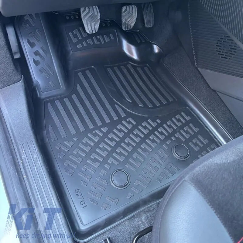 Car Mats 3D from Rubber TPE suitable for Dacia Duster 2WD 2024 - Eco G & E-Tech Full Hybrid Rizline 4 Pcs Black