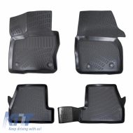 Car Mats 3D From Rubber TPE Suitable for Ford Focus III 2018+ Rizline 4 Pcs Black
