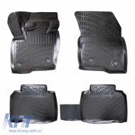 Car Mats 3D From Rubber TPE Suitable for Ford Edge Second Generation 2015 - Rizline 4 Pcs Black