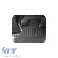 Car Mats 3D From Rubber TPE Suitable for Ford Edge Second Generation 2015 - Rizline 4 Pcs Black-image-6292042