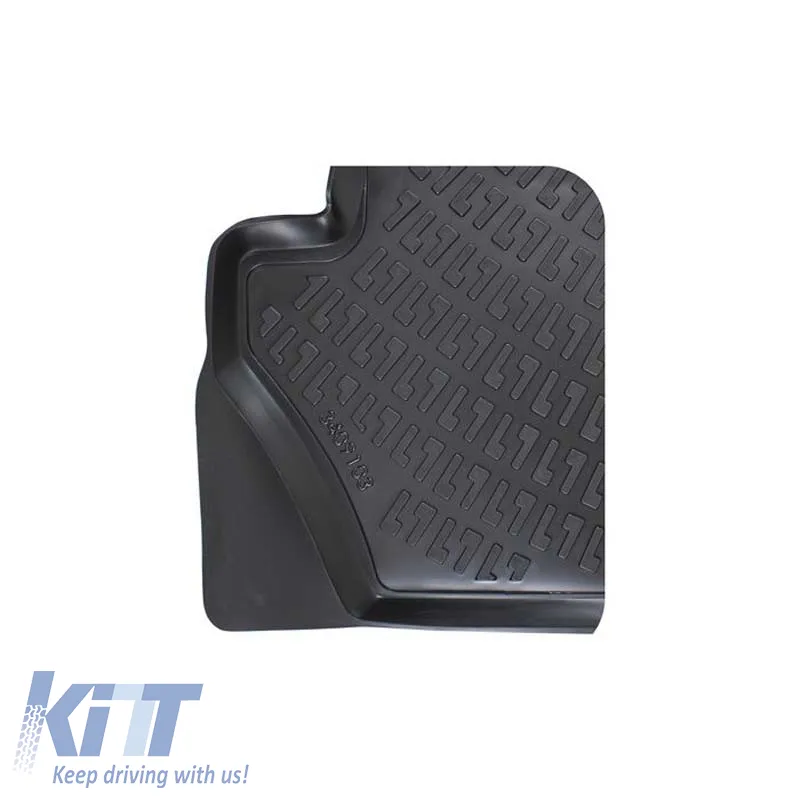 Car Mats 3D From Rubber TPE Suitable for Ford Fiesta 17+ Rizline 4 Pcs Black
