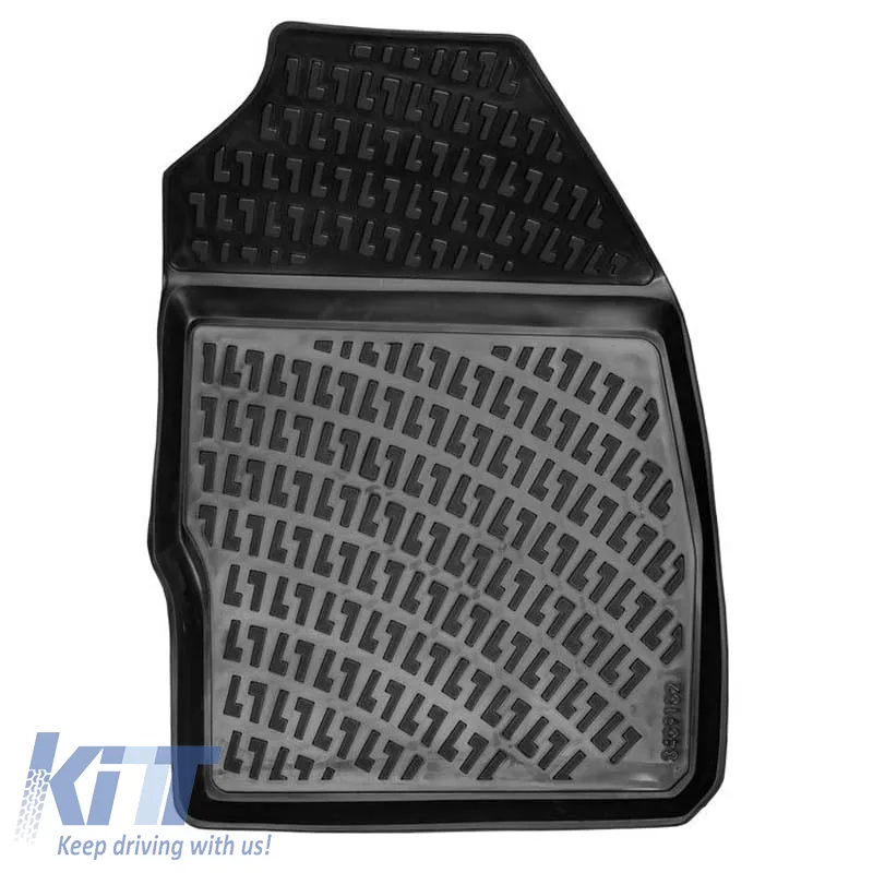 Car Mats 3D From Rubber TPE Suitable for Ford Fiesta 08-17 Rizline 4 Pcs Black