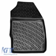 Car Mats 3D From Rubber TPE Suitable for Ford Fiesta 08-17 Rizline 4 Pcs Black-image-6294036