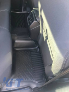 Car Mats 3D from Rubber TPE suitable for Ford Ranger & Raptor T9 2023+, VW Amarok 2023+ Rizline 4 Pcs Black