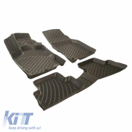 Car Mats 3D from Rubber TPE suitable for Hyundai I10 2013-2019 Rizline 4 Pcs Black
