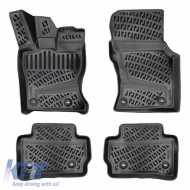 Car Mats 3D From Rubber TPE Suitable for Jaguar F-Pace (X761) 2016+ Rizline 4 Pcs Black