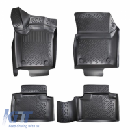 Car Mats 3D from Rubber TPE suitable for Jeep Grand Cherokee 2011 - Rizline 4 Pcs Black