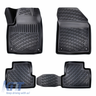 Car Mats 3D From Rubber TPE Suitable for Jeep Cherokee (KL) 14-19 Rizline 4 Pcs Black