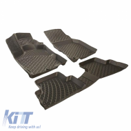 Car Mats 3D from Rubber TPE suitable for Kia Ceed 2012-2017 / Hyundai i30 2012-2017 / Hyundai i30 2017 - Rizline 4 Pcs Black
