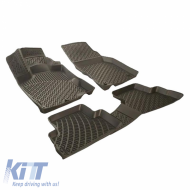 Car Mats 3D From Rubber TPE Suitable for Land Rover Range Rover Vogue 2012 - Rizline 4 Pcs Black