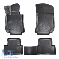 Car Mats 3D From Rubber TPE Suitable for Mercedes E-Class W212/W207/CLS W218/S Class W222 Rizline 4 Pcs Black