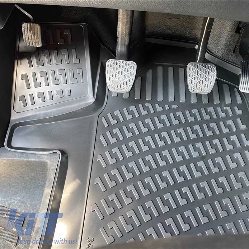 Car Mats 3D From Rubber TPE Suitable for Mercedes Vito W447 2014- RL117500 /Viano 2014- Rizline 3 Pcs Black