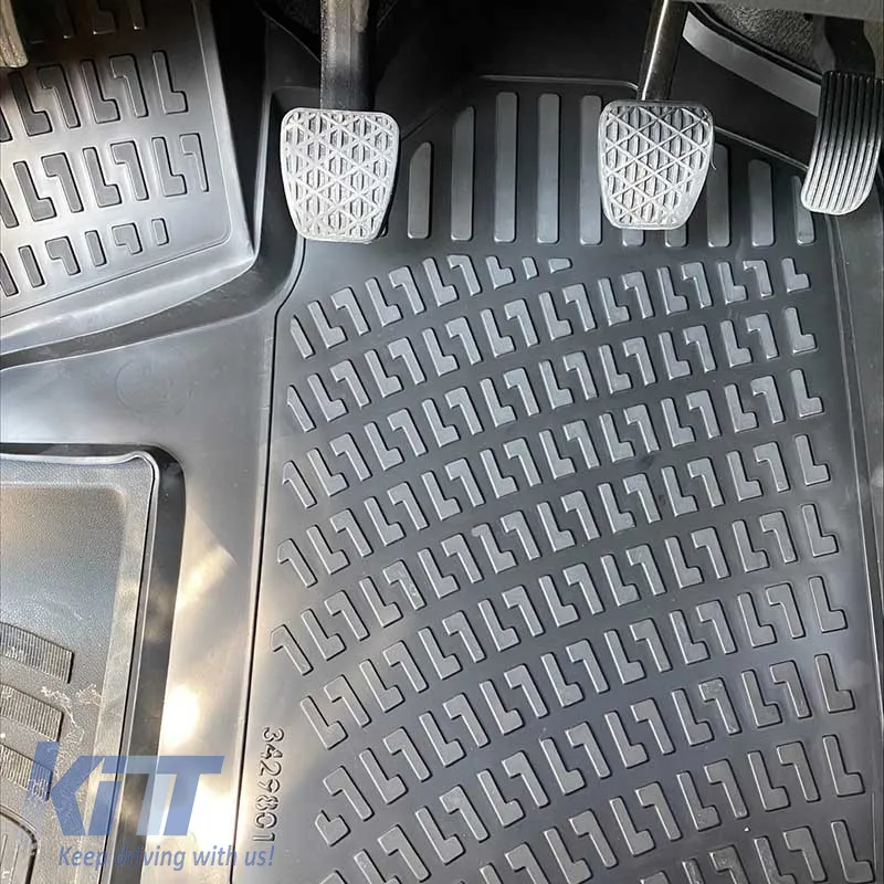 Car Mats 3D From Rubber TPE Suitable for Mercedes Vito W447 2014- RL117500 /Viano 2014- Rizline 3 Pcs Black