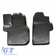 Car Mats 3D From Rubber TPE Suitable for Mercedes Sprinter W907 / W910 2018+ Rizline 2 Pcs Black