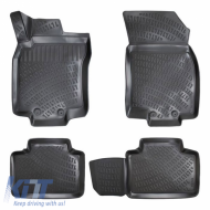 Car Mats 3D From Rubber TPE Suitable for Nissan X-Trail (T32) 2013-2021 Rizline 4 Pcs Black