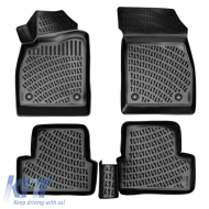 Car Mats 3D From Rubber TPE Suitable for Opel Astra J 2009-2015 / Chevrolet Cruze 2008-2016 Rizline 4 Pcs Black