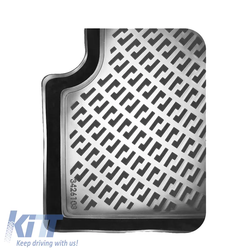 Car Mats 3D From Rubber TPE Suitable for Opel Corsa F 19+, Mokka 19+ / Peugeot 208 19+, 2008 19+ Rizline 4 Pcs Black